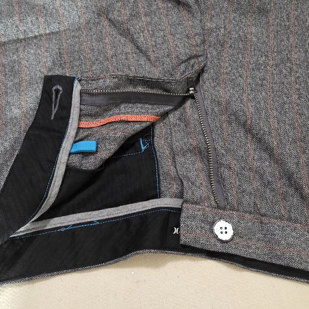 Hurley Mens Chino Shorts Sz 34 Gray - Picture 3 of 8